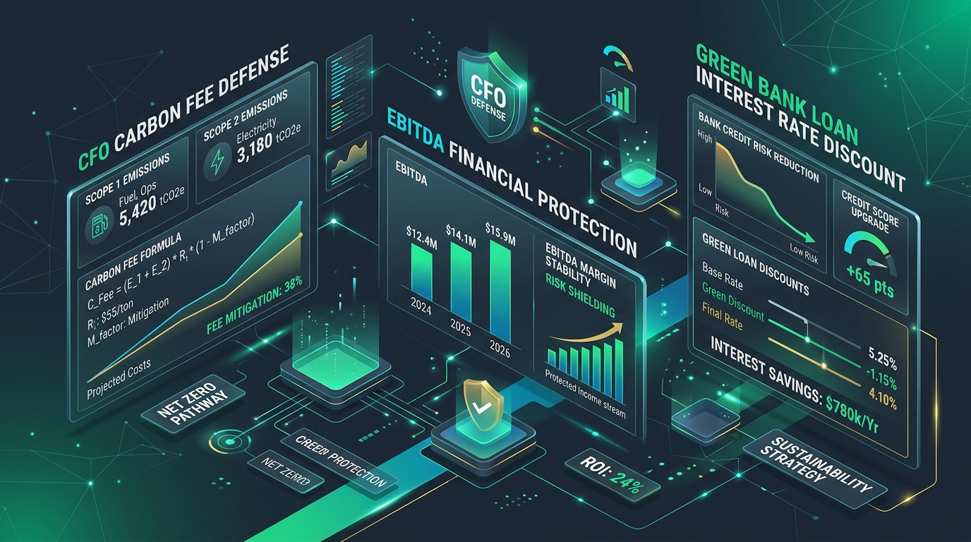 CFO 碳費防禦與銀行借貸利差指南